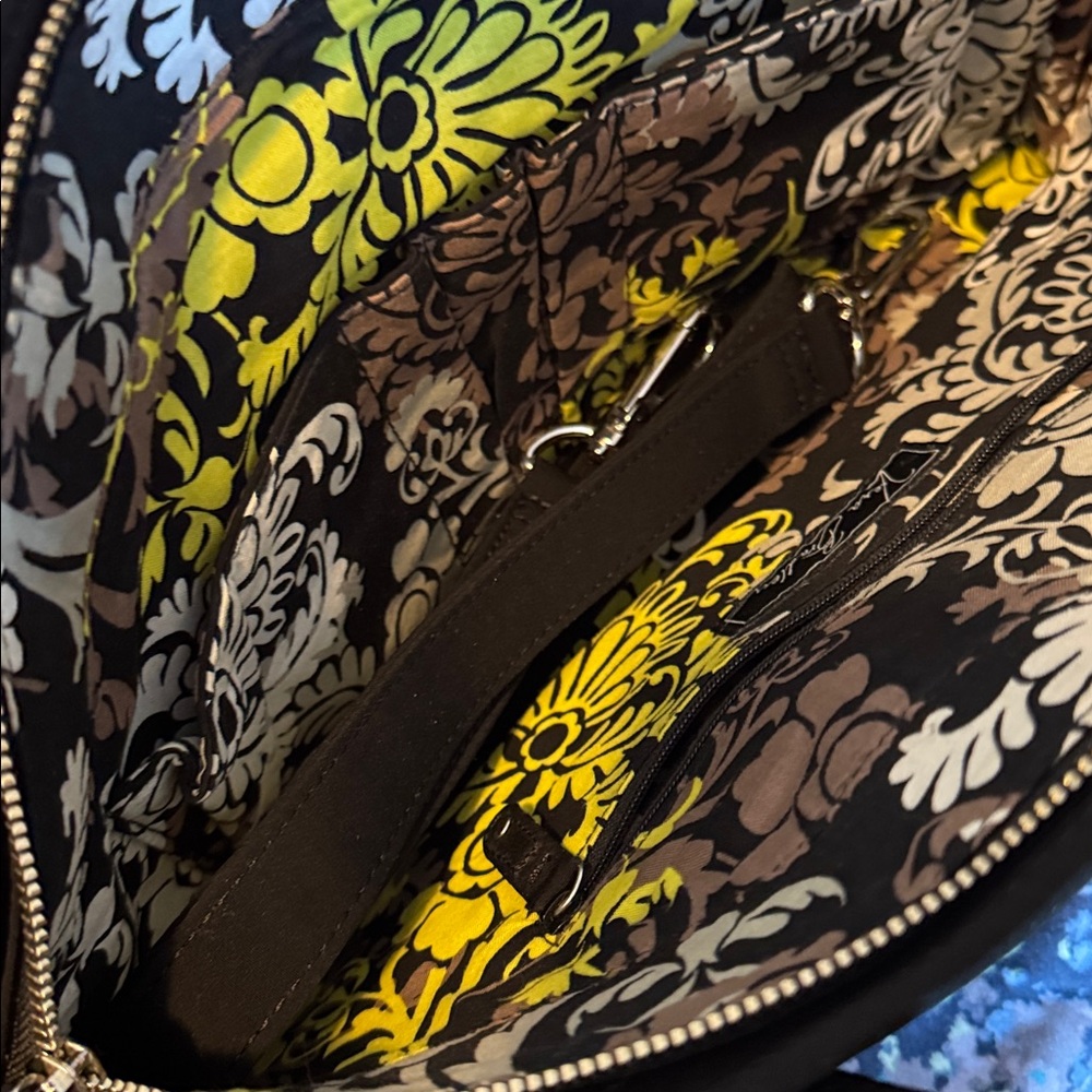 Vera Bradley Black Quilted Crossbody And Shoulder Bag - Picture 13 of 14
